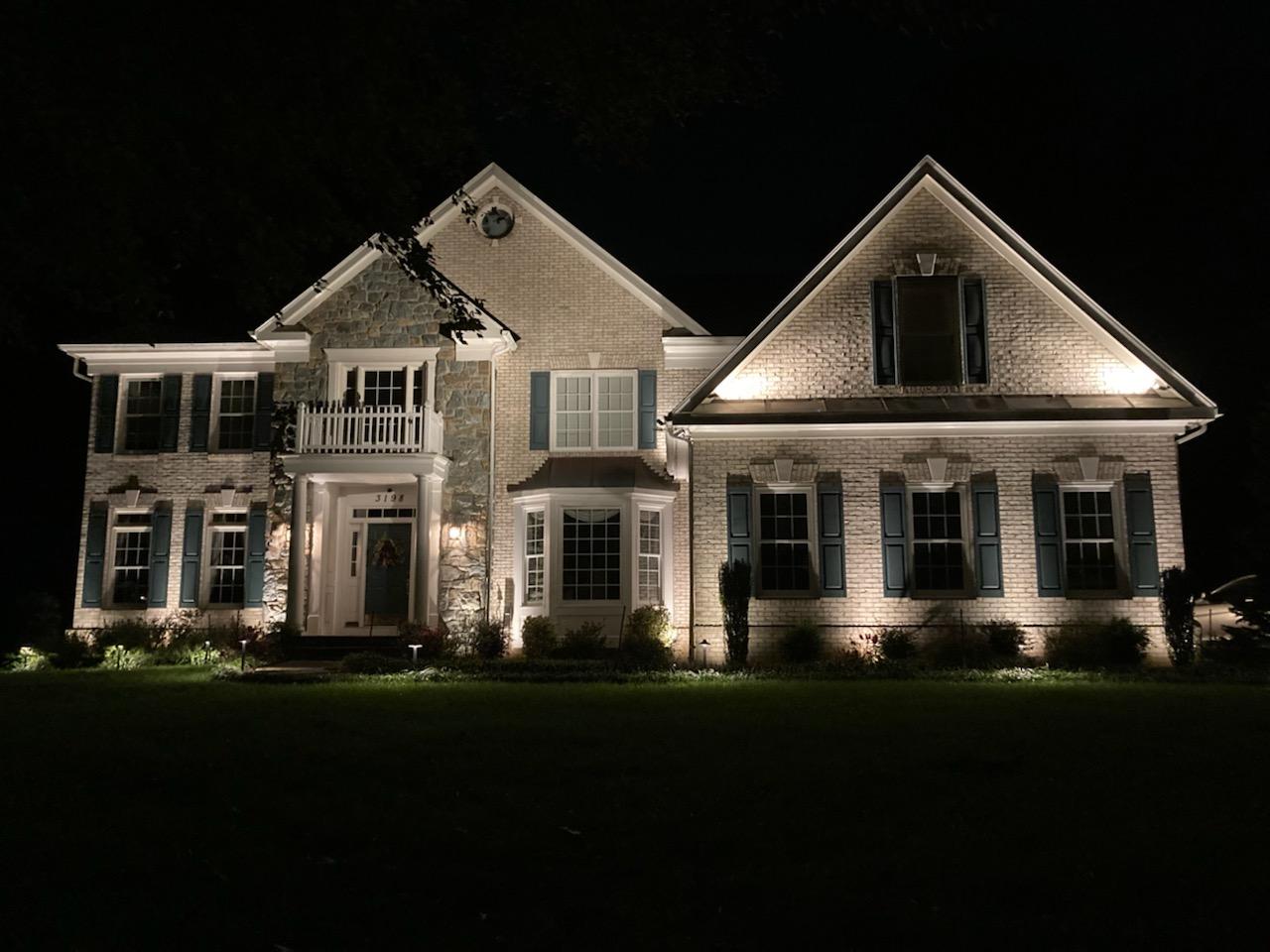 Landscape lighting installation in Raleigh NC